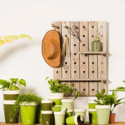 Etagère murale en bois multi fonctions