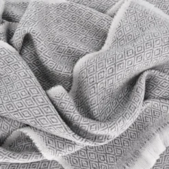 Etole pashmina femme gris foncé