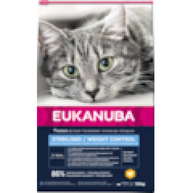 Eukanuba - croquettes au poulet pour chat stérilisé