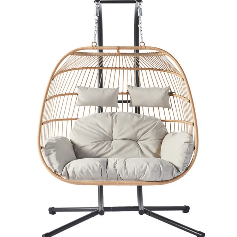 Faro fauteuil suspendu 2 places effet rotin