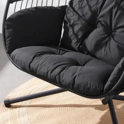 Faro fauteuil suspendu 2 places noir