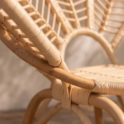Fauteuil en rotin fleur