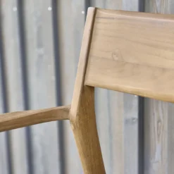Fauteuil en teck massif et cordage