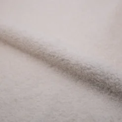 Fauteuil en tissu bouclé blanc - simba