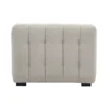 Fauteuil en tissu effet velours texturé beige corto