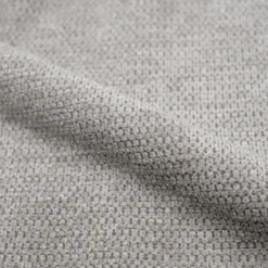 Fauteuil en tissu gris clair et pieds en bois - simba