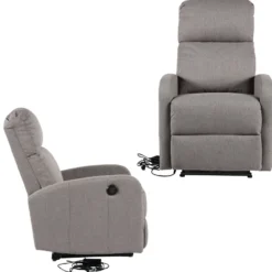 Fauteuil électrique inclinable relax gris