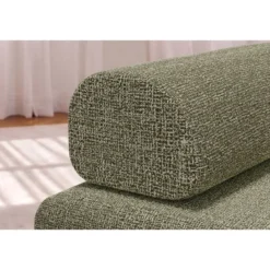 Fauteuil modulable et convertible - tissu tweed Vert