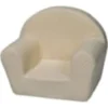 Fauteuil piqué pour enfant crème