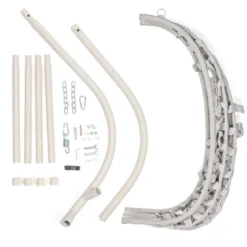 Fauteuil pliant suspendu et son support en acier