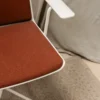 Fauteuil terracotta en métal n°527