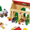 Ferme en bois jouet goki