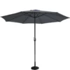 Figari parasol gris droit rond 27 x 27 m