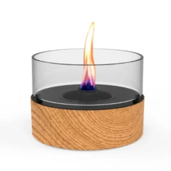 Flamme de table en bois de chêne