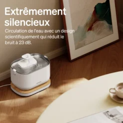 Fontaine à eau connectée pour animaux double filtration 2,5L Petlibro