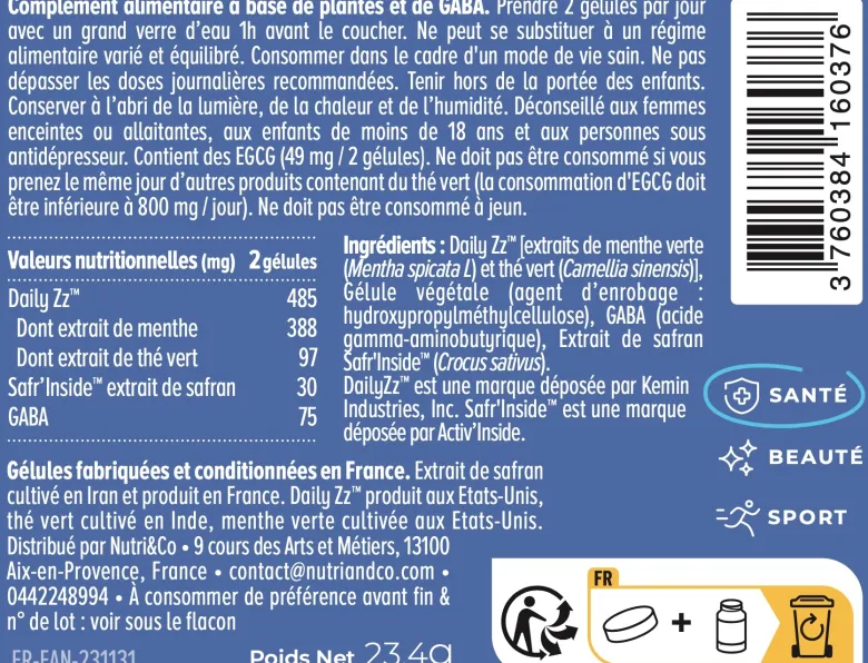 Formule sommeil - 1 mois