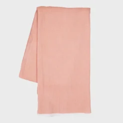 Foulard en coton bio jacquard orange