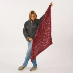 Foulard en laine louise bordeaux Bordeaux