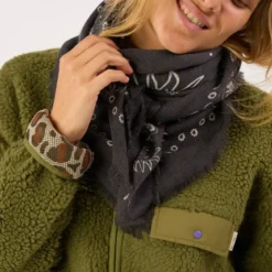Foulard en laine louise gris Gris