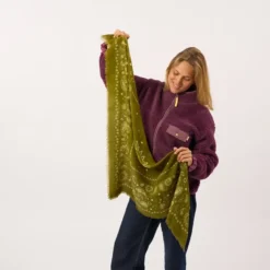 Foulard en laine louise kaki Kaki