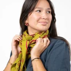 Foulard femme en coton bio hélène
