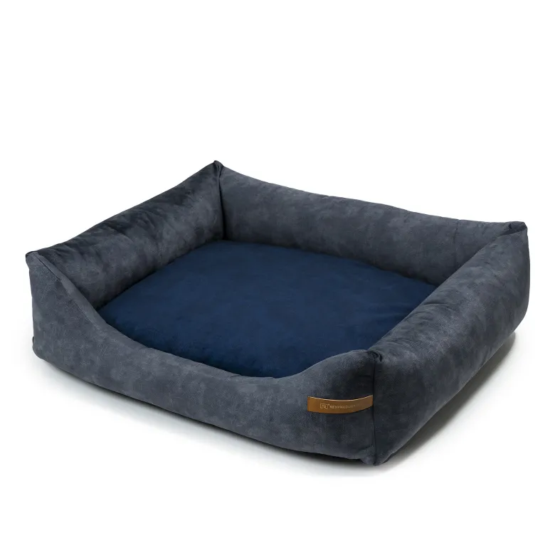 Frida lit chien 2 en 1 graphite-bleu m