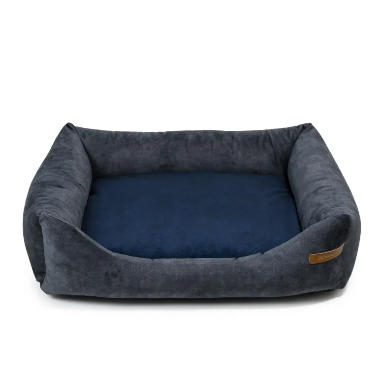 Frida lit chien 2 en 1 graphite-bleu m