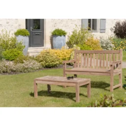 Fun - banc de jardin java en bois teck