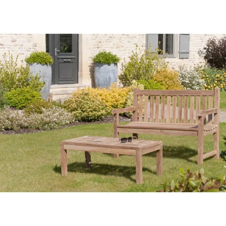 Fun - banc de jardin java en bois teck