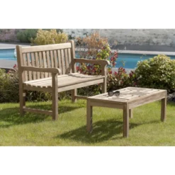 Fun - banc de jardin java en bois teck