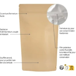 Fèves de cacao bio - 1kg (entières, non torréfiées) - riche en antioxydants