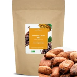 Fèves de cacao bio - 1kg (entières, non torréfiées) - riche en antioxydants