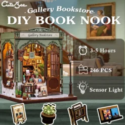 Gallery bookstore - maquette booknook serre-livre