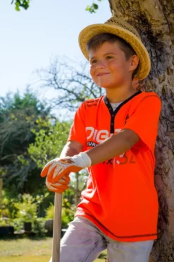 Gant de jardinage enfant orange, gaston le hérisson - rostaing - 6-8 ans