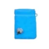 Gant de toilette coton bio coloris lagon