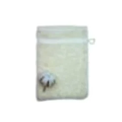 Gant toilette coton bio coloris naturel