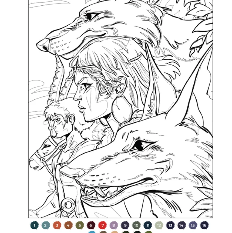 Ghibli coloriages par numéro