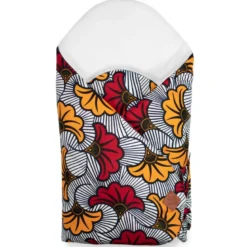 Gigoteuse emmaillotage coton wax rouge