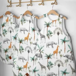 Gigoteuse sans manches coton safari -