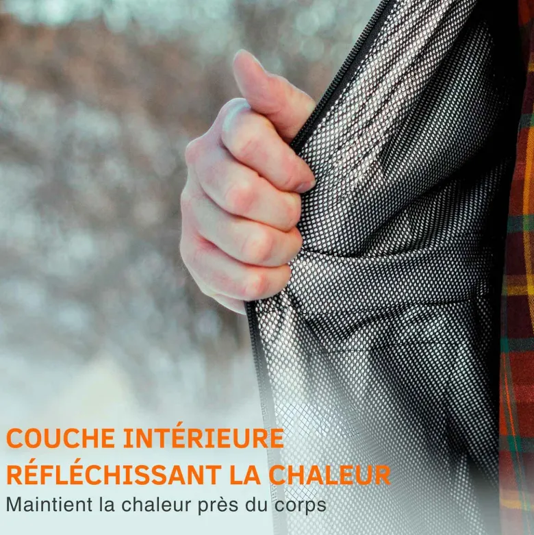 Gilet chauffant homme thaw - rechargeable usb-c, chaleur jusqu’à 9h - taille xl