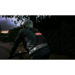 Gilet fluo-réfléchissant led - m - noir