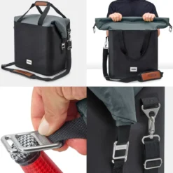 Glacière isotherme-gris-25 litres-contenir 30 canettes-36h glacé-tissu recyclé Gris