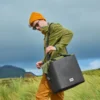 Glacière isotherme-olive-25 litres-contenir 30 canettes-36h glacé-tissu recyclé Olive