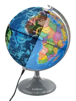 Globe jour et nuit lumineux (français)
