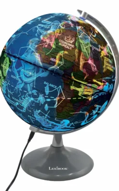 Globe jour et nuit lumineux (français)