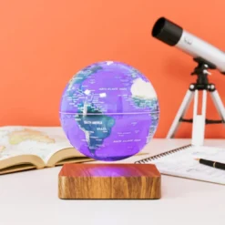 Globe terre lumineux en lévitation gm