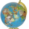 Globe terrestre 33cm bleu ciel 1 pied