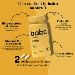 Gélules préparation solaire Baba