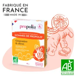 Gommes propolis, gingembre & citron bio