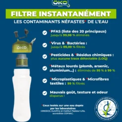 Gourde filtrante öko 650ml verte (filtre inclus) Vert - 65